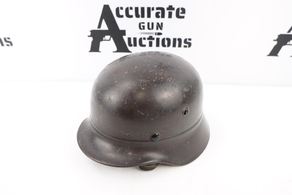 German WWII Luftshutz Beaded Helment
