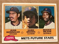 1982 METS Rookies Card - M. Wilson