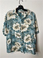 Hawaiian Shirt Button Up 100% Rayon