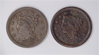 2 - 1853 Large Cents