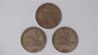 3 - Flying Eagle Cents (57,58sl,58ll)