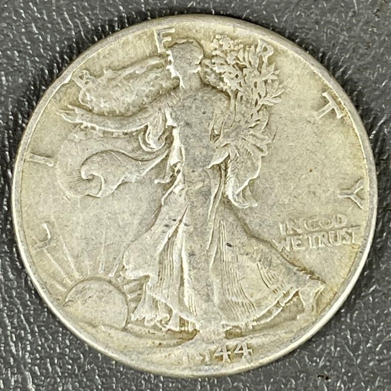 1944 Walking Liberty Silver (90%) Half Dollar