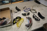 APPROX 12 PAIR VARIOUS SAFETY GLASSES-