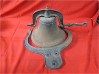 Cast iron bell & yoke.