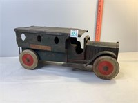 Vintage Police Patrol Metal Wagon