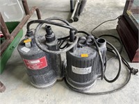 2 submersible pumps