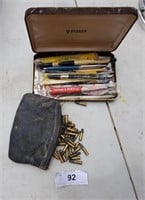 .22 Cal Shells & Vintage Adverting Pen Lot
