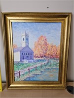 Framed Oil Painting 18"w x 22"t