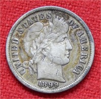 1899 Barber Silver Dime