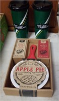 Lambeau thermoses and apple pie baking kit