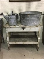Lot of 4 Including Galvanized Tub
