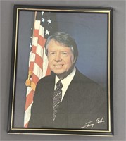 Framed Jimmy Carter Photograph