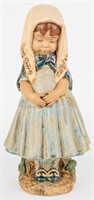 Retired Lladro Figurine Girl w/ Scarf 4951