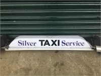 Silver Taxi Service Light Bar + Spotlights/Camera