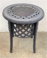 Metal Outdoor Table with Cooler