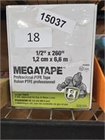 megatape professional PTFE tape 1/2”x260”