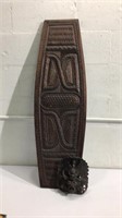 Wooden Tribal Hanging & Mask M12C