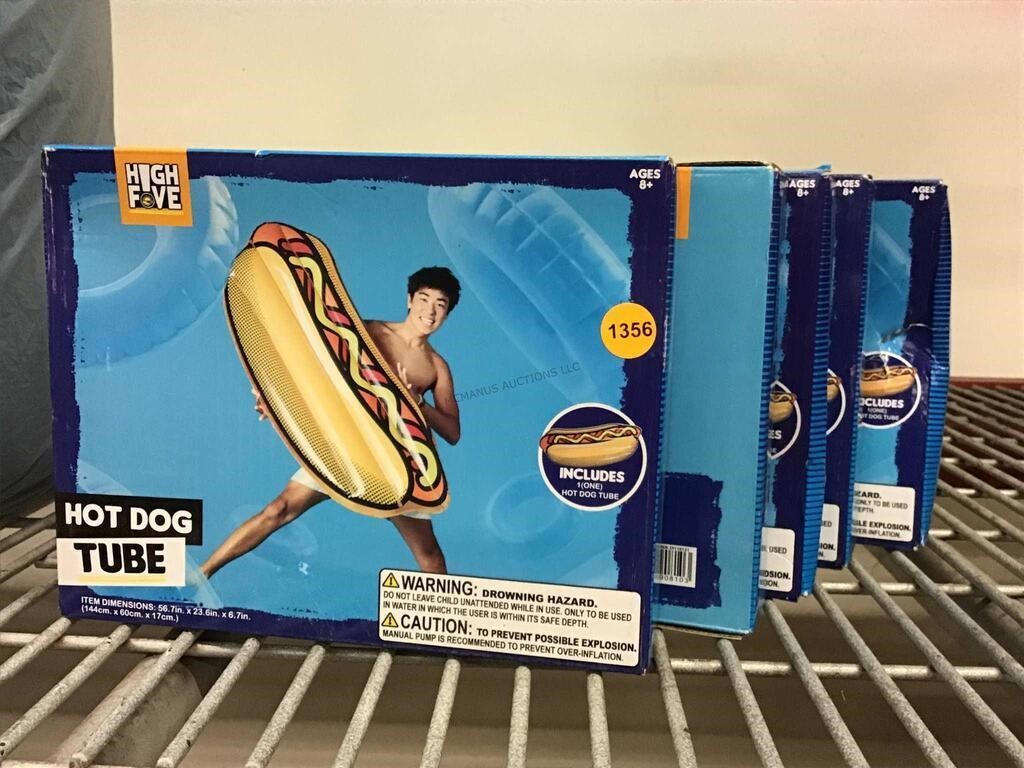 5 NIB Hot Dog Tube Floats