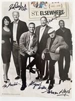 St. Elsewhere cast signed photo. By Ed Begley, Ste