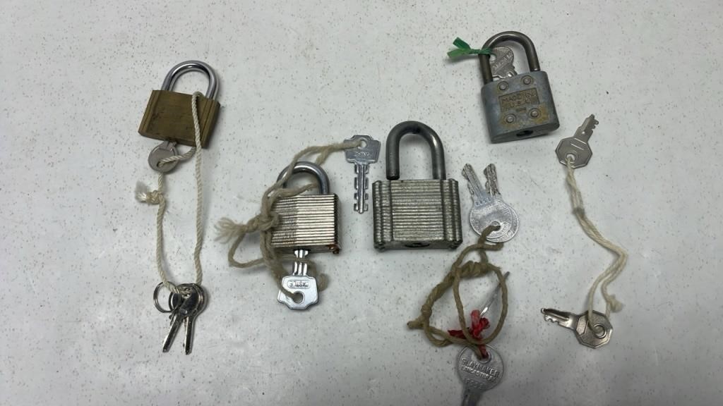 Vintage locks and keys