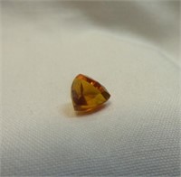 LOOSE TRILLION CUT ORANGE NATURAL SAPPHIRE 4.10 CT