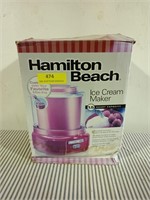 Hamilton Beach ice cream maker