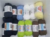 Lot of 15 Bernat Handicrafter 50g Cotton Yarn