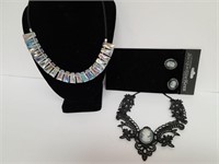 4 New Necklaces / 2 Pair Earrings