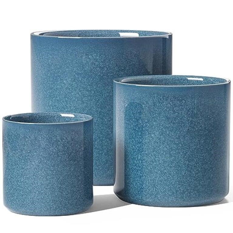 LE TAUCI Large Plant Pots Set, 10/8/6 Inch