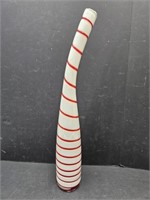 Murano Glass Candy Cane  Large 24" Vase