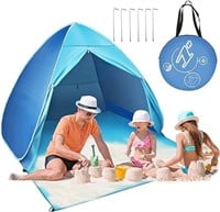 (U) Easy Pop Up Beach Tent 2-3 Person Sun Shelter