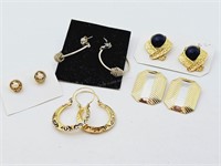 Gold Tone Earrings Lot