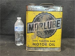 VTG. MORLUBE 2 GAL. MOTOR OIL CAN