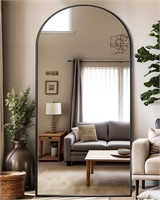 Arched Full Length Mirror, 76x34 Floor Mirror,