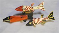 3 Roy Warmbold Sr. Collectible Ice Fishing Decoys
