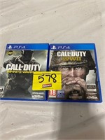 (2) PS4 CALL OF DUTY VIDEO GAMES