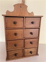 Eight drawer spice cabinet