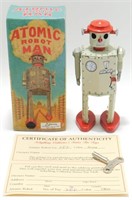 Schylling Atomic Robot Man Tin Toy in Box with