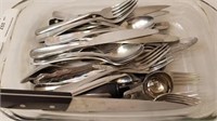Tray of Silver Ware