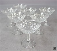 Fostoria "American Clear" Champagne Glasses / 7 pc