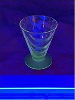 VINTAGE URANIUM SMALL GLASS TUMBLER