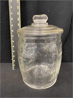 Vintage Planters Peanuts Glass Store Jar