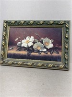 Flower print framed