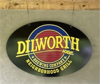 Metal Dilworth Brewing Company Sign
