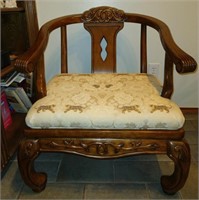 Asian Style, Leopard Fabric Chair