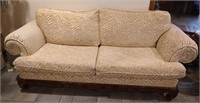 Rolled Arm Sofa, Wood Base Trim-Nice