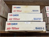 3 Car Quest air filters BA3474 BA4727 BA83 1