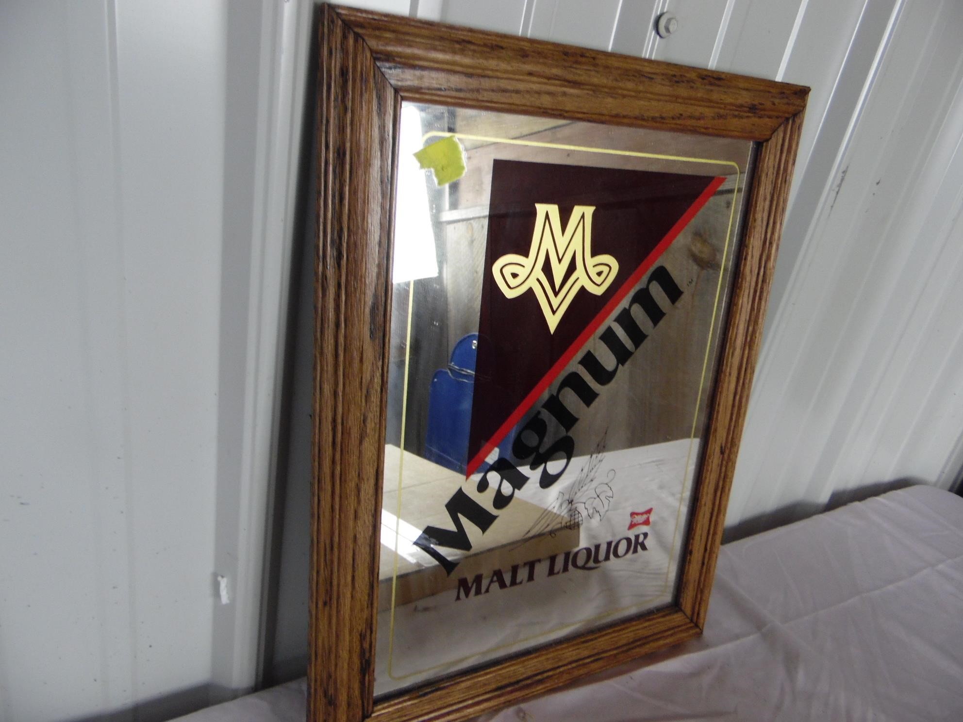 Miller Magnum Malt Liquor Wall Mirror