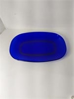 14" Oblong Cobalt Blue Platter U..