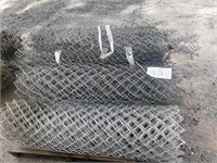 Chainlink Fence,3 partial rolls, 4 ft